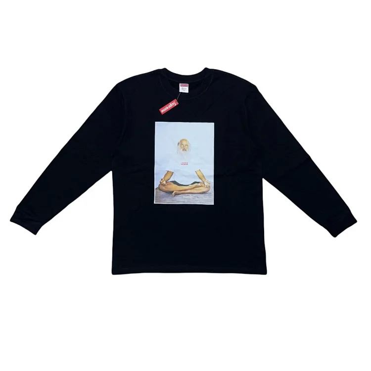 Supreme Black Yoga Graphic Long Sleeve