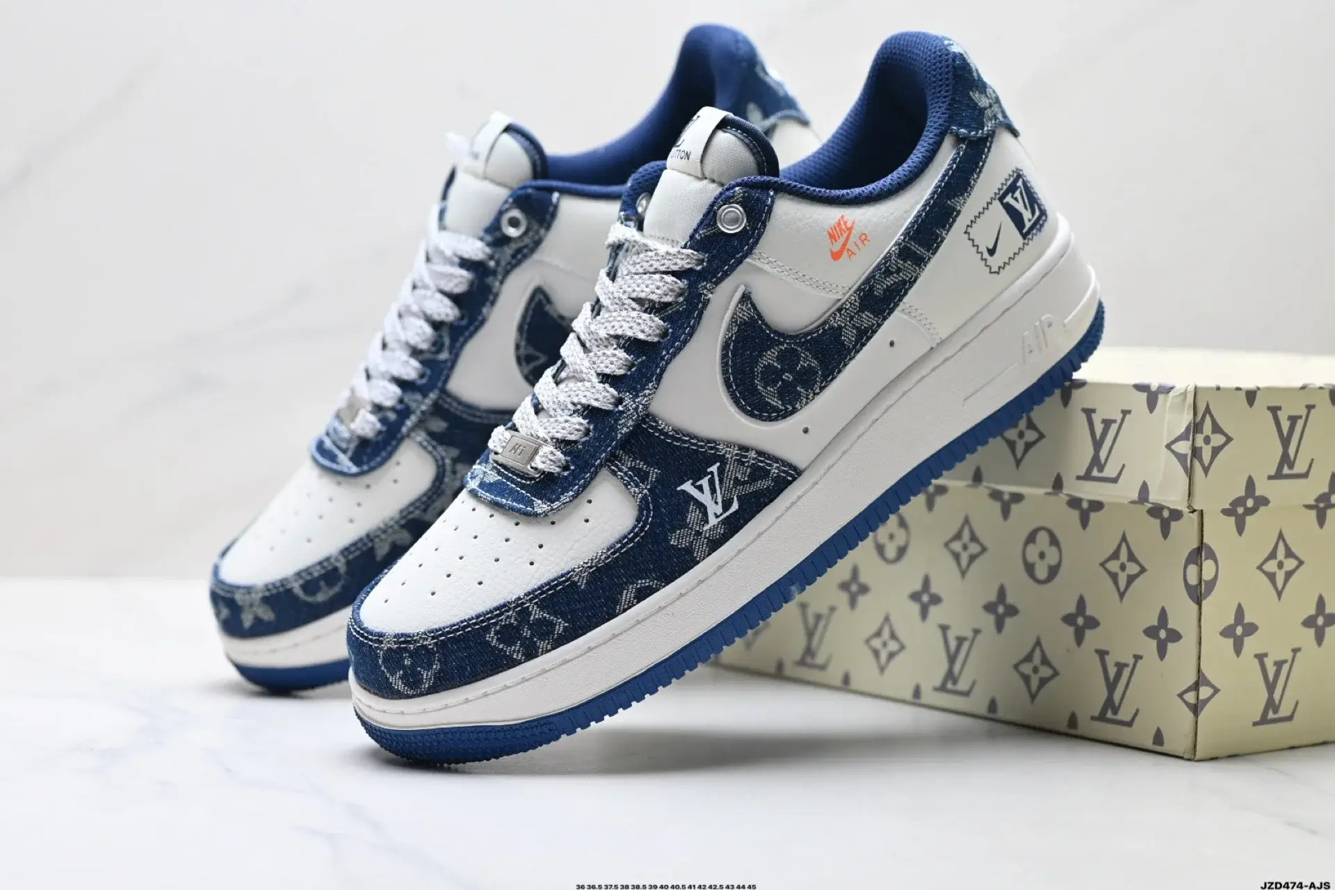 Nike Air Force 1 x LV Blue White Denim