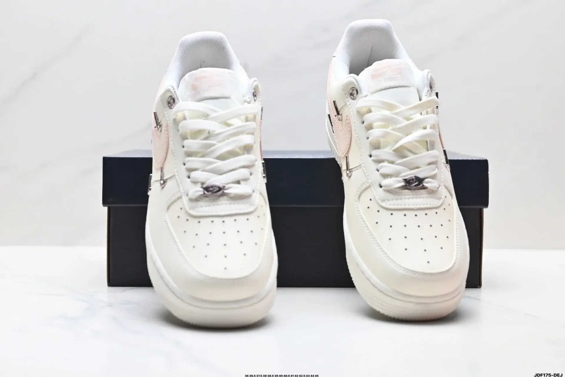 Nike Air Force 1 Low Metallic Buckle & Pink Swoosh