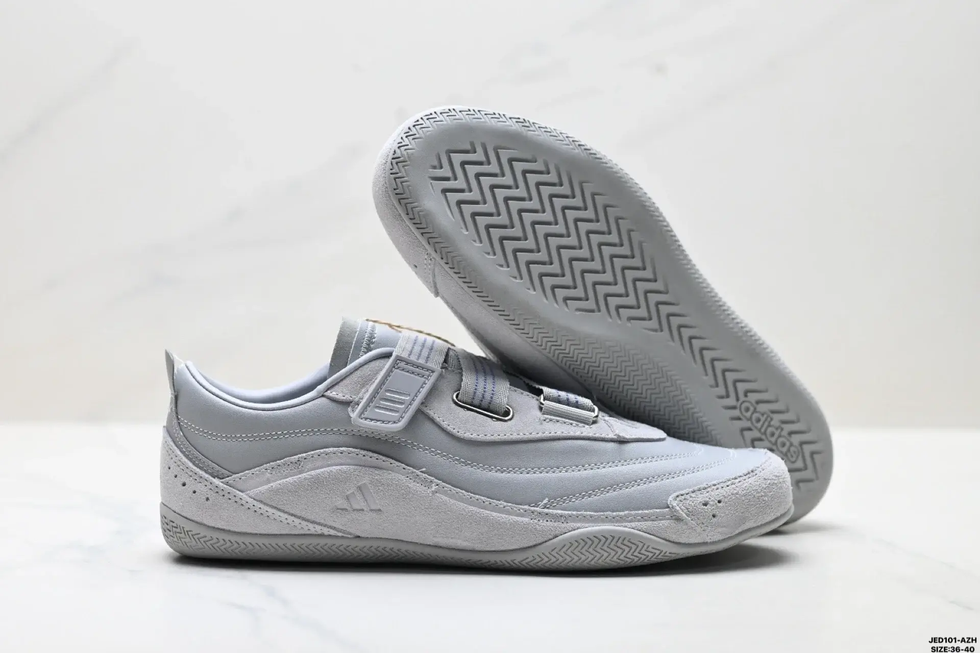 Adidas Light Gray Strap Casual Shoes