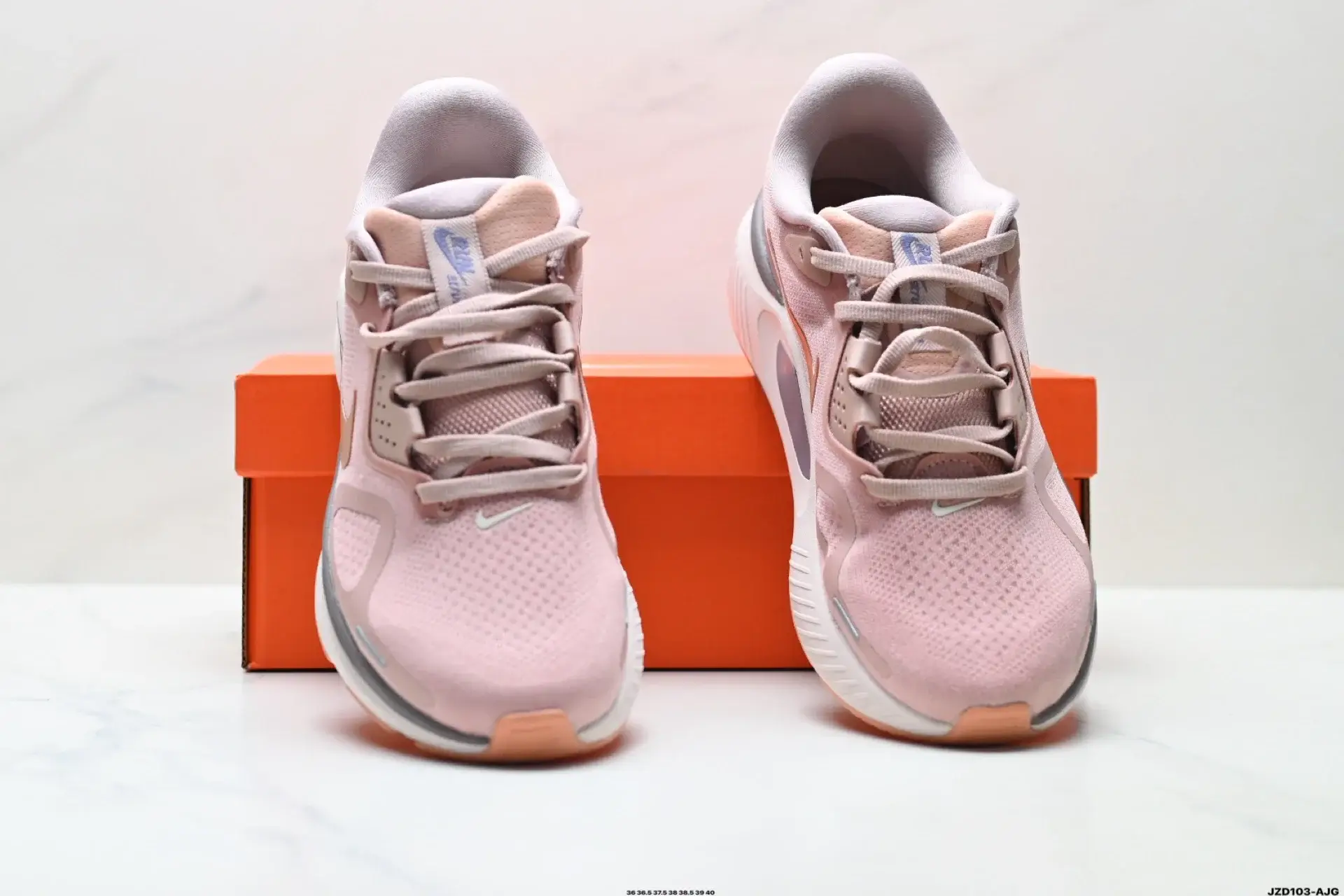 Nike Light Pink Breathable Running Shoes