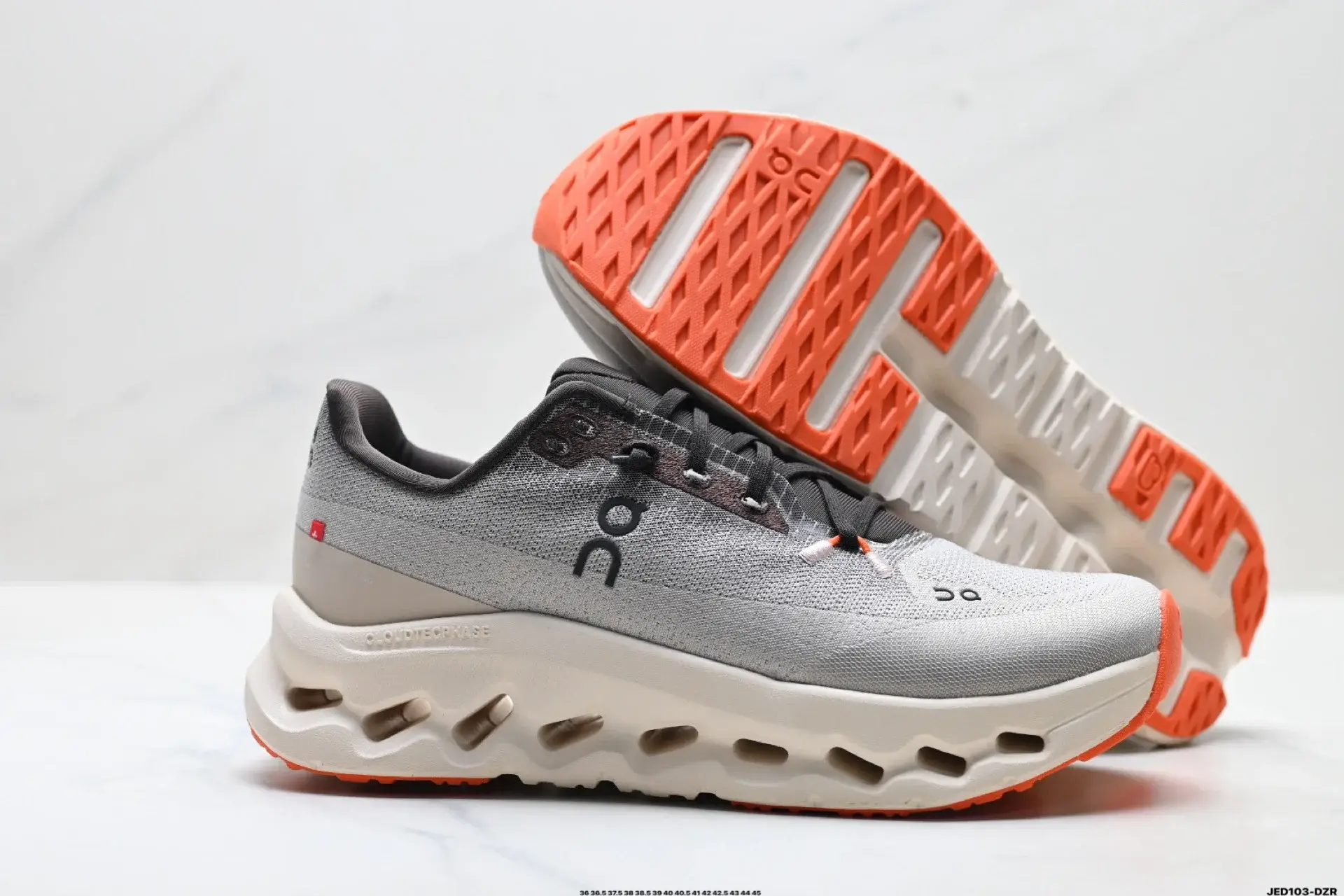 On Gray Running Shoes: Mesh Upper, CloudTec Phase Midsole