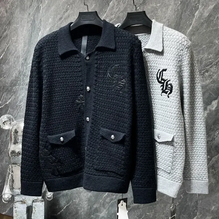 Chrome Hearts Embroidered Knit Cardigan