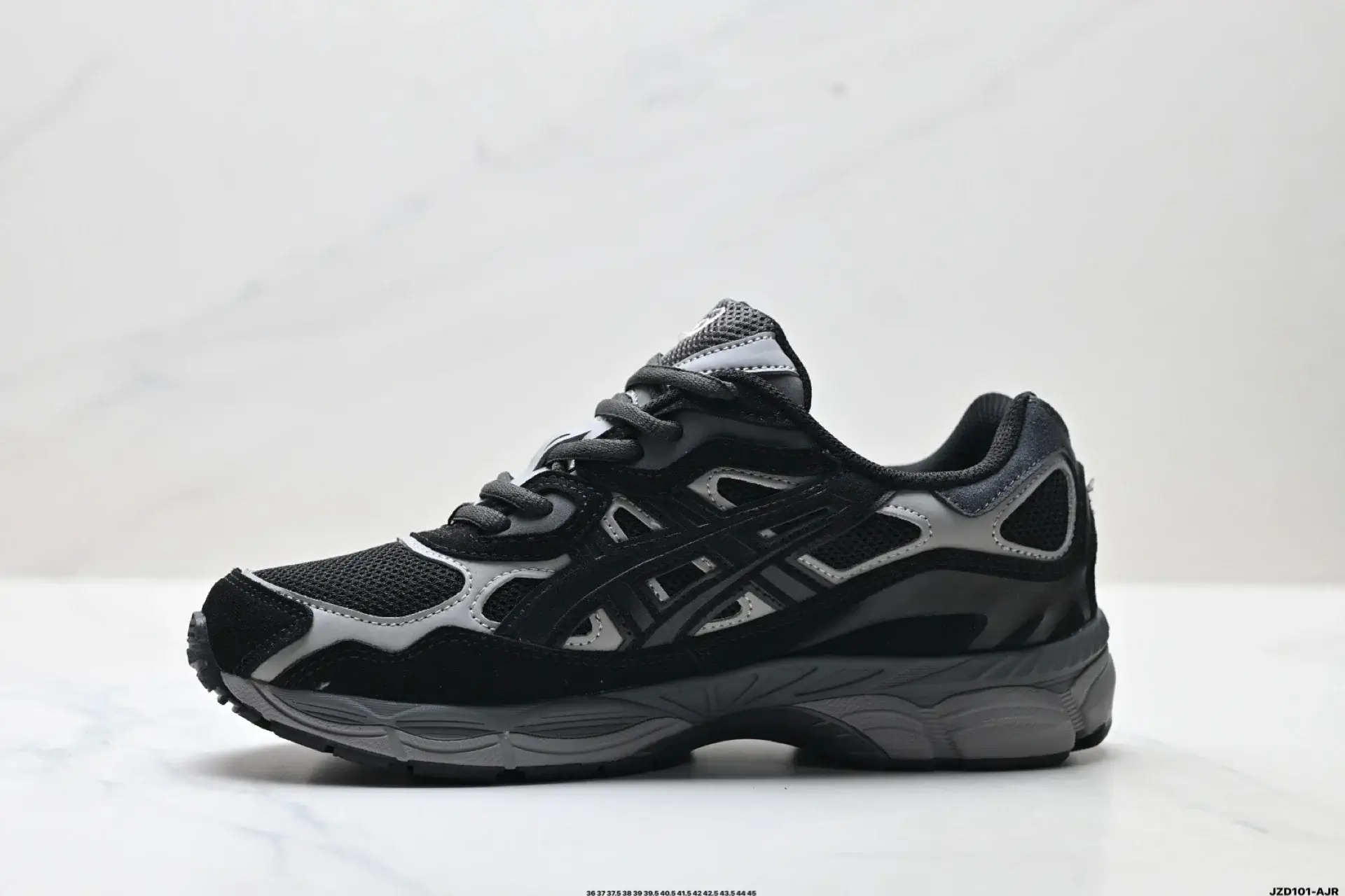 Asics Retro Black Grey Runners