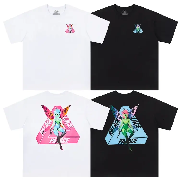 Palace Fairy Logo Tees (White/Black)