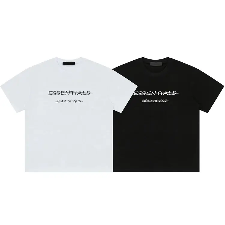 FEAR OF GOD ESSENTIALS Tee in White & Black