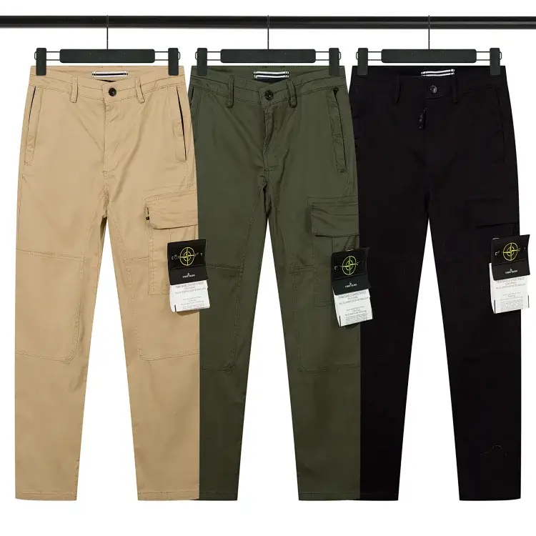 Stone Island Utility Cargo Pants in Beige, Olive & Black