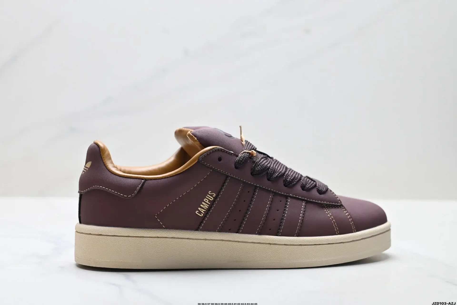 adidas Campus Burgundy Leather Sneakers