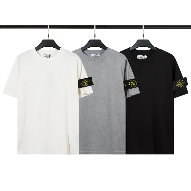 Stone Island T-Shirts (White/Gray/Black)