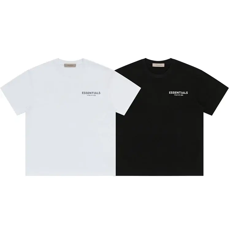 ESSENTIALS T-Shirts White & Black Logo