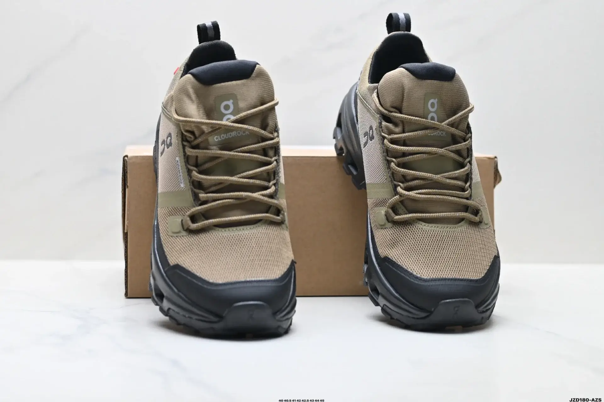 On Cloudrock Beige Hiking Shoes