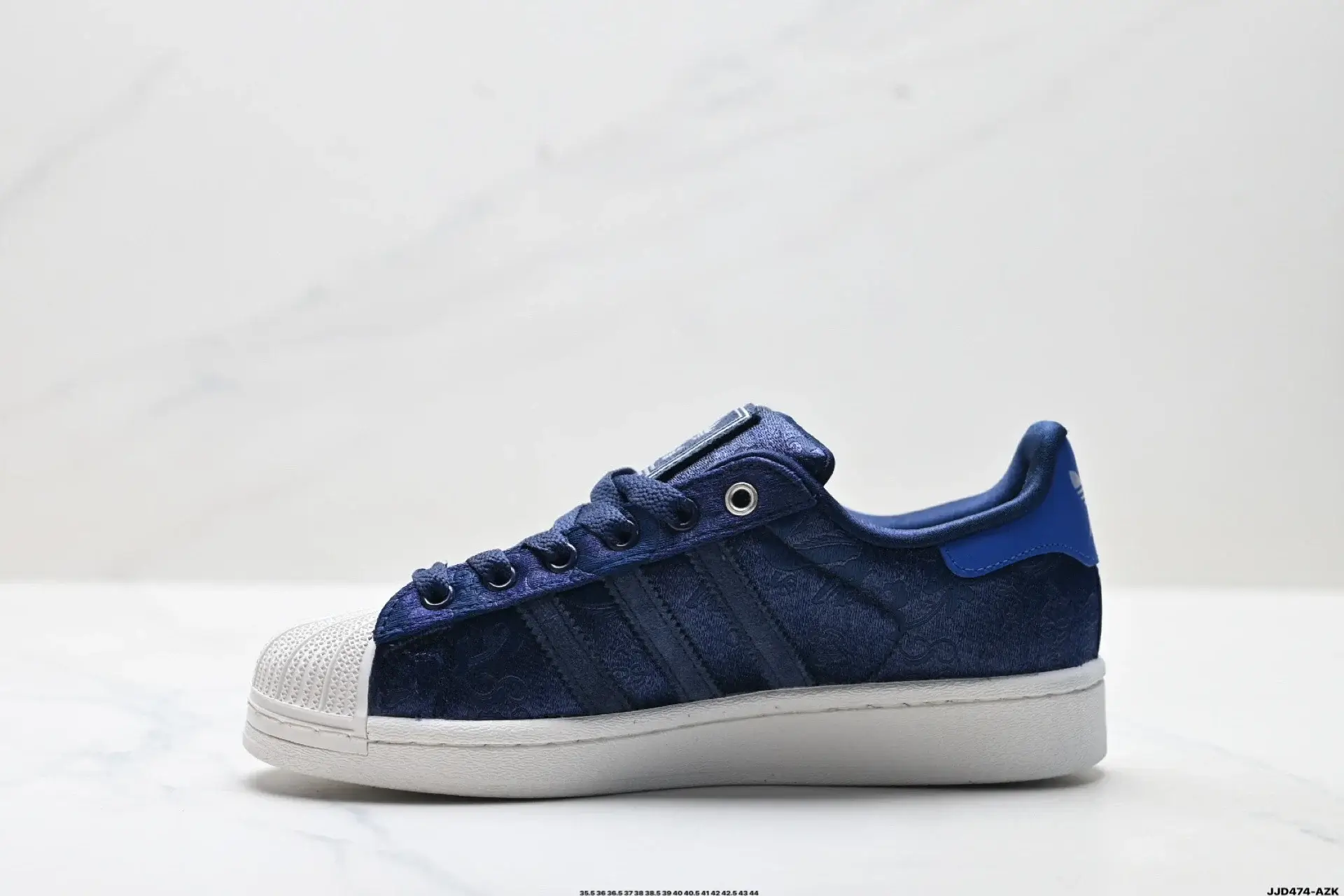 Adidas Superstar Navy Blue Embroidered Shell Toe
