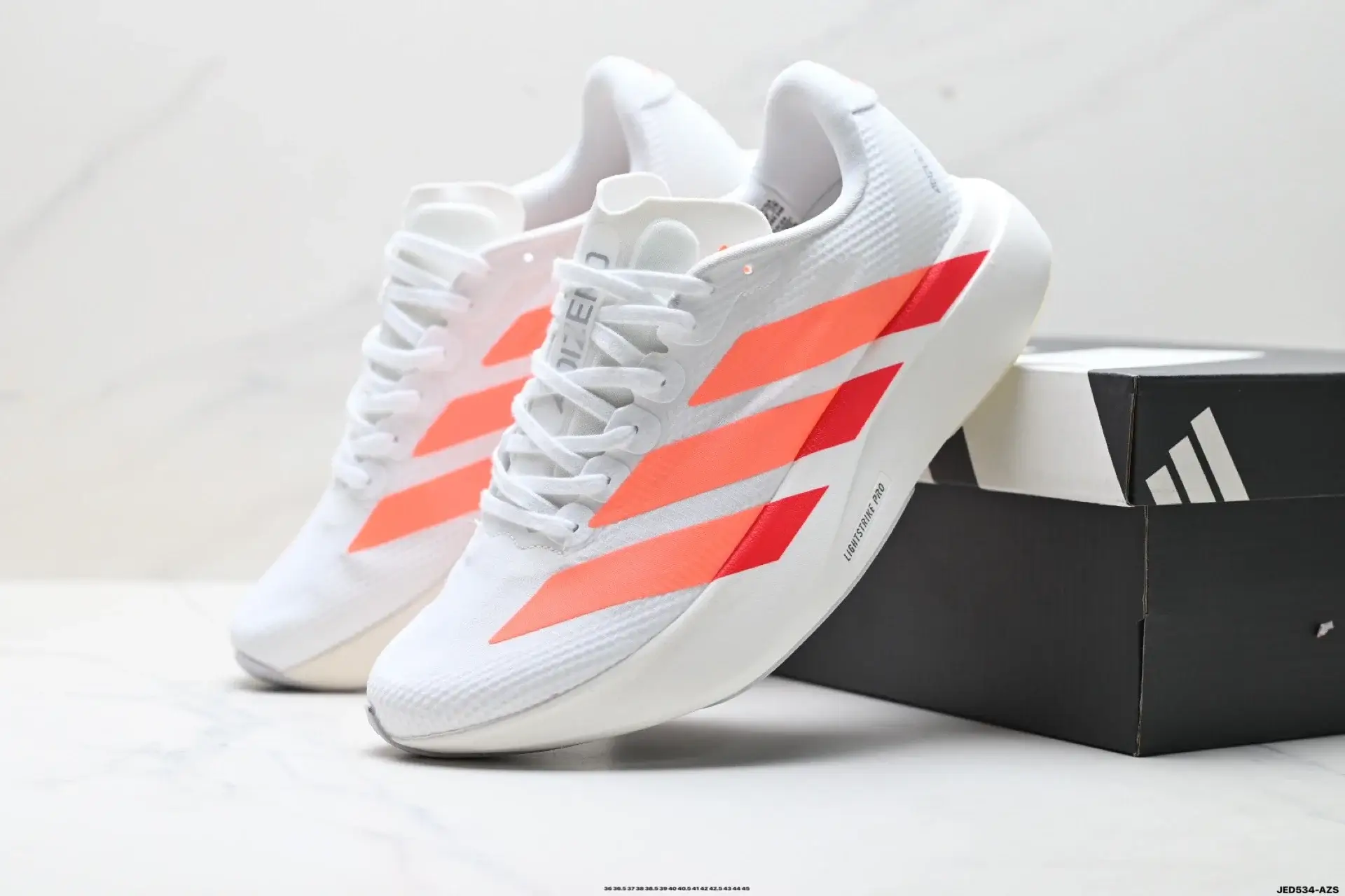 Adidas Adizero White Running Shoes (Lightstrike Pro)