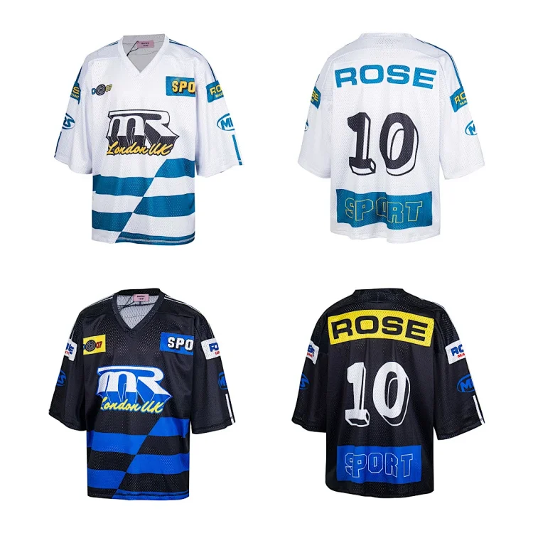 MR London UK Jersey: ROSE 10, Checkered Stripes