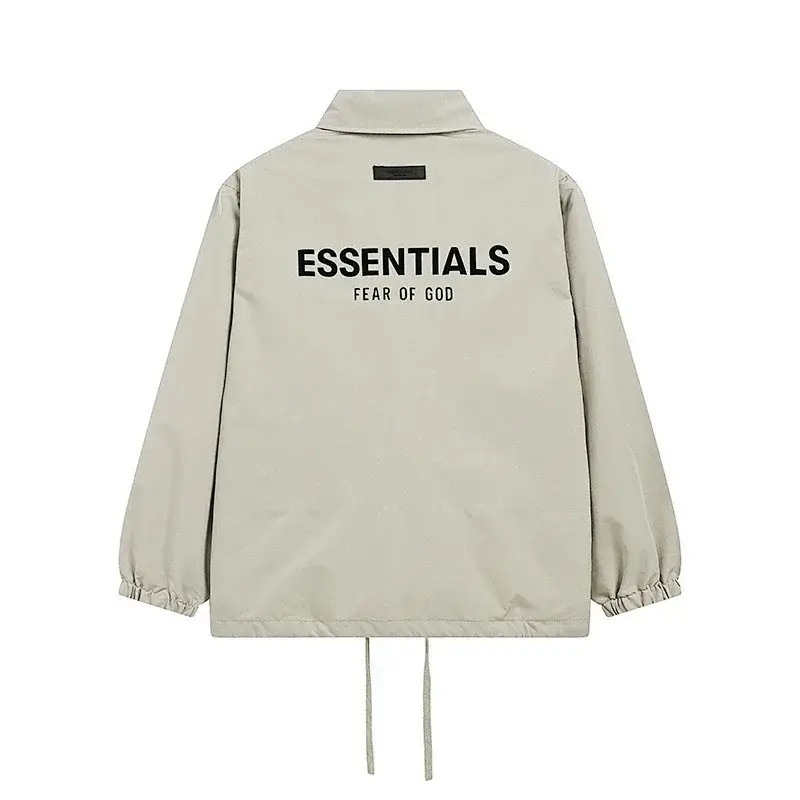 FEAR OF GOD ESSENTIALS Light Gray Logo Jacket
