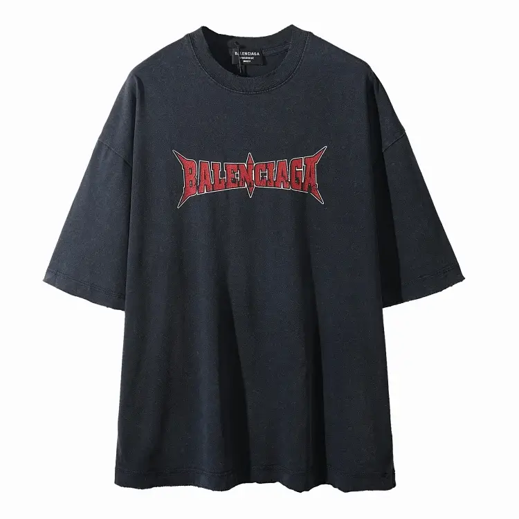 BALENCIAGA Black Oversize Washed T-Shirt