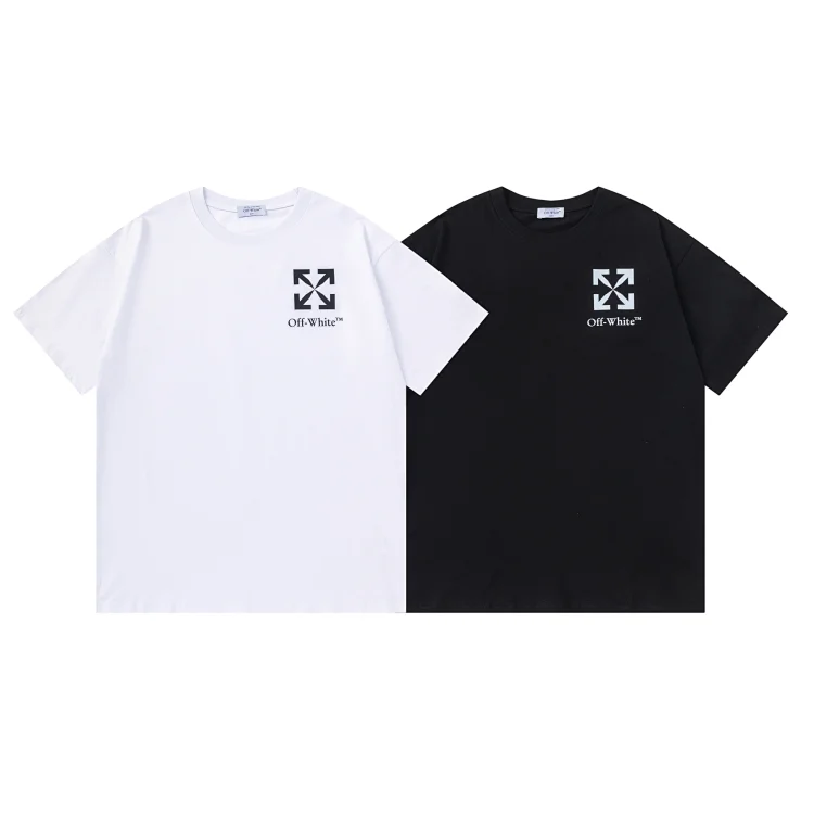 Off-White Arrow Logo T-Shirts (White/Black)