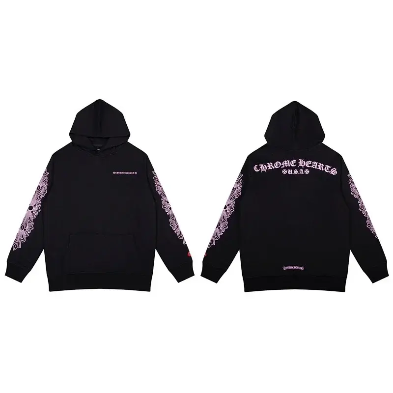 Chrome Hearts Floral Sleeve Hoodie