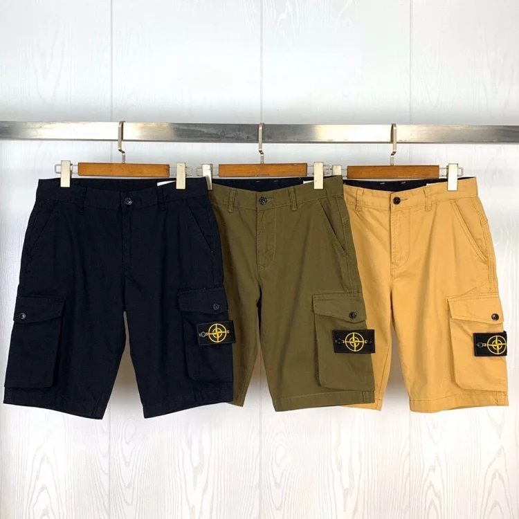 Stone Island Cargo Shorts in Black, Olive, Tan