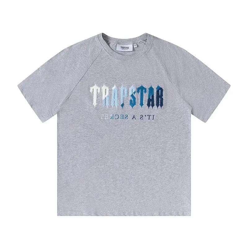 TRAPSTAR Gray Embroidered Lettering T-Shirt