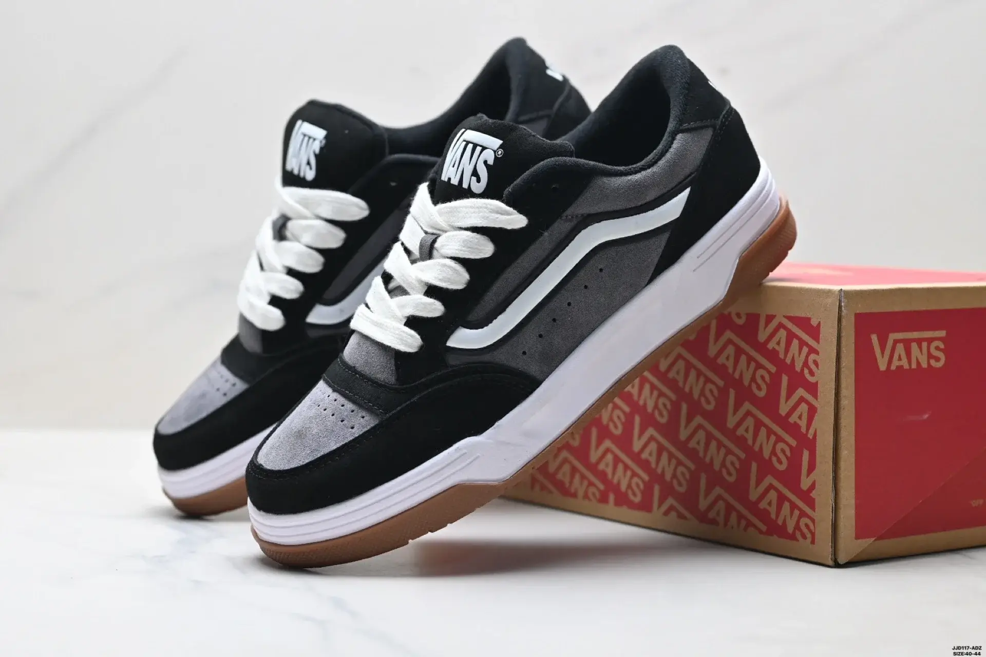 VANS Black & Gray Gum Sole Sneakers