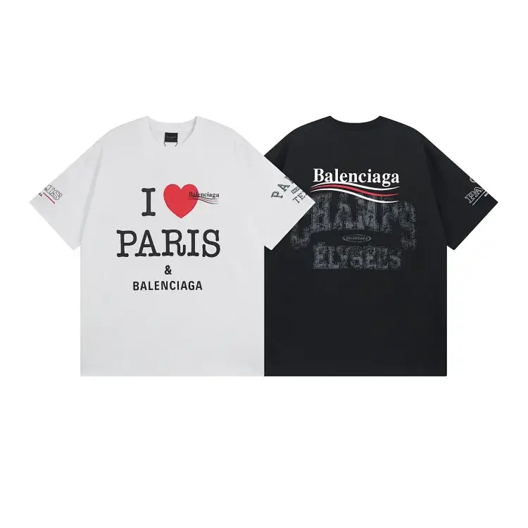 Balenciaga Paris & Champs Elysees T-Shirts