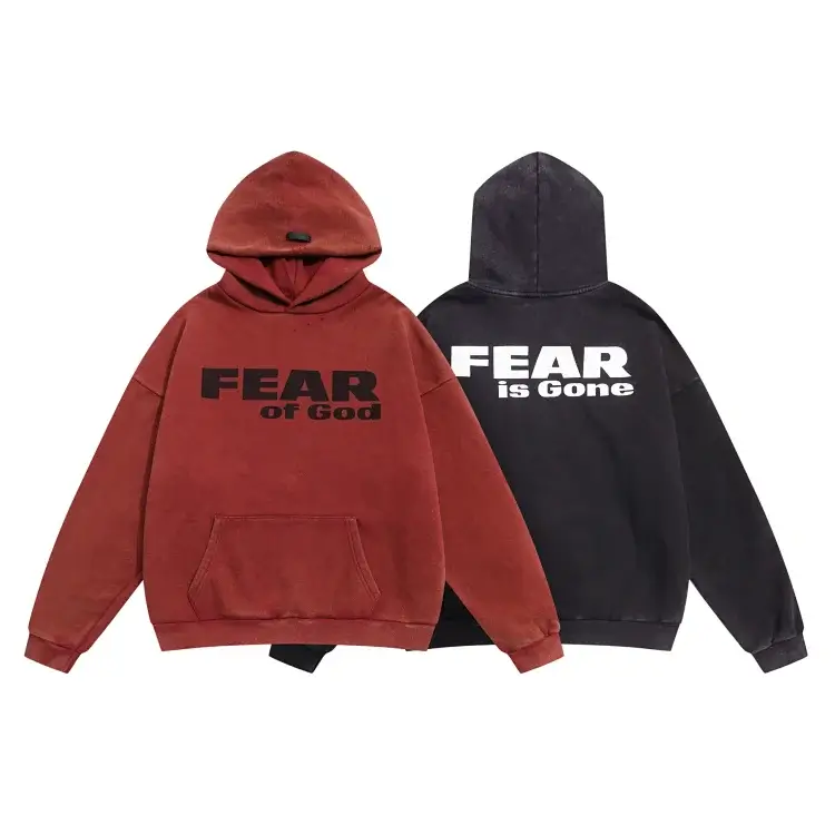 Fear of God Hoodies (Red & Black)