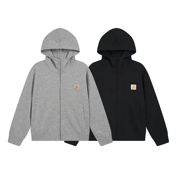 Carhartt Gray/Black Logo Hoodie