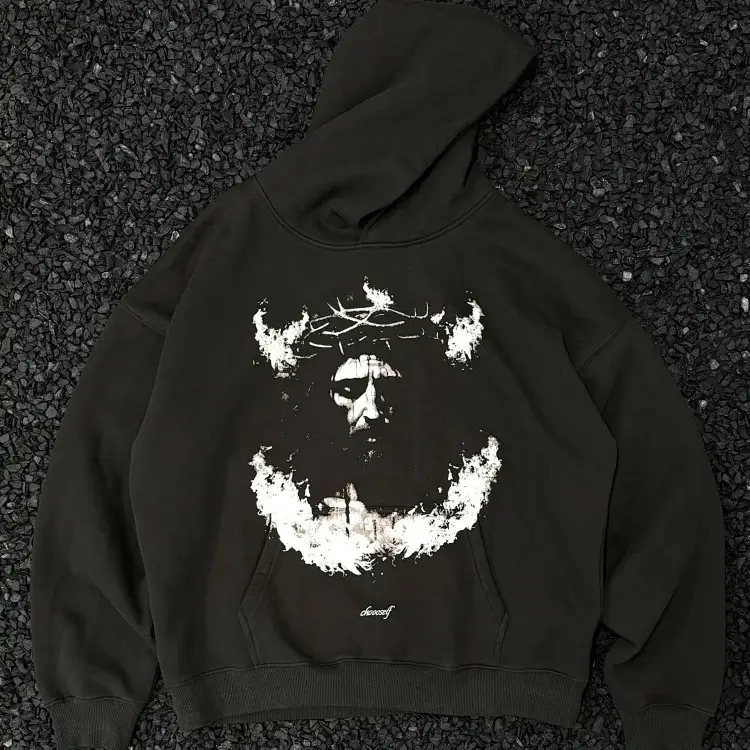 cheesef Jesus Crown of Thorns Hoodie