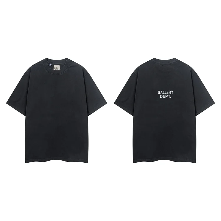 GALLERY DEPT. Black Short-Sleeve Tee with Back Print