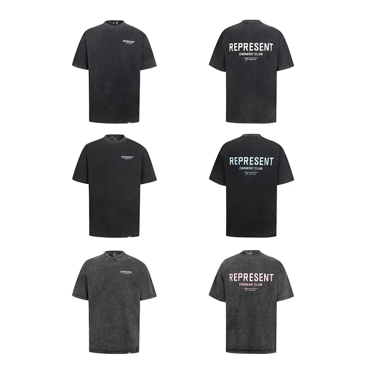 REPRESENT Vintage T-Shirts with Front & Back Print