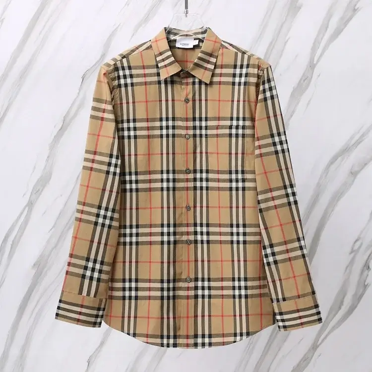 Burberry Beige Check Shirt