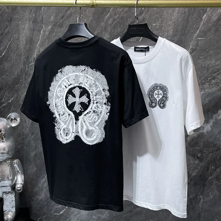 Chrome Hearts Cross T-Shirts (Black/White)