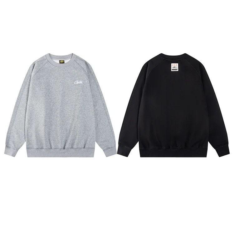 Chums Gray & Black Logo Hoodies