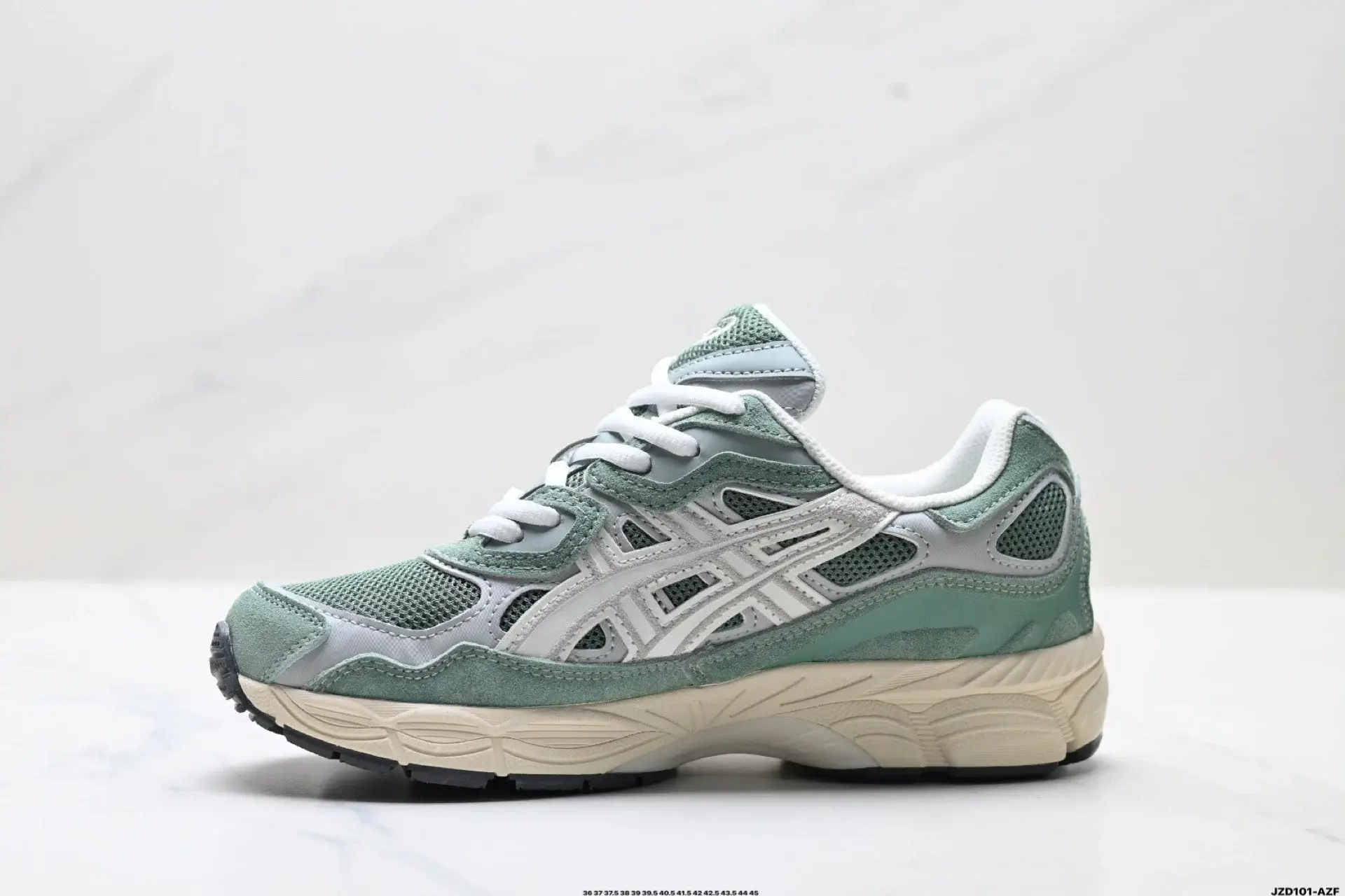 ASICS Green & Gray Retro Sneaker