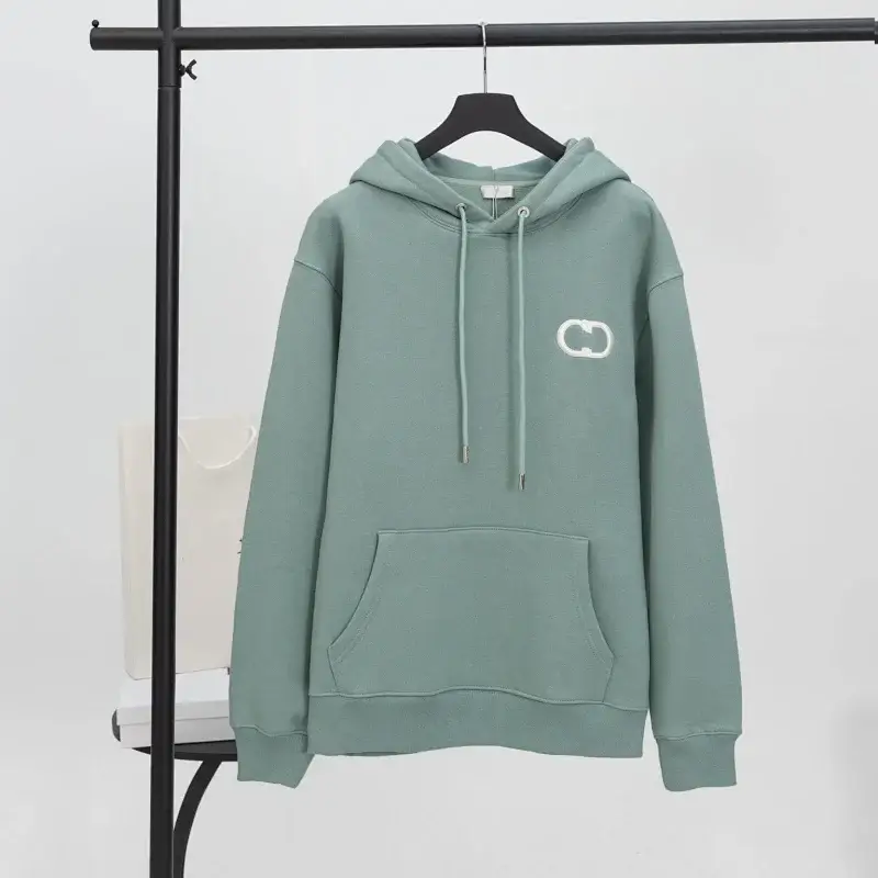 Dior Light Green Hoodie with White Logo