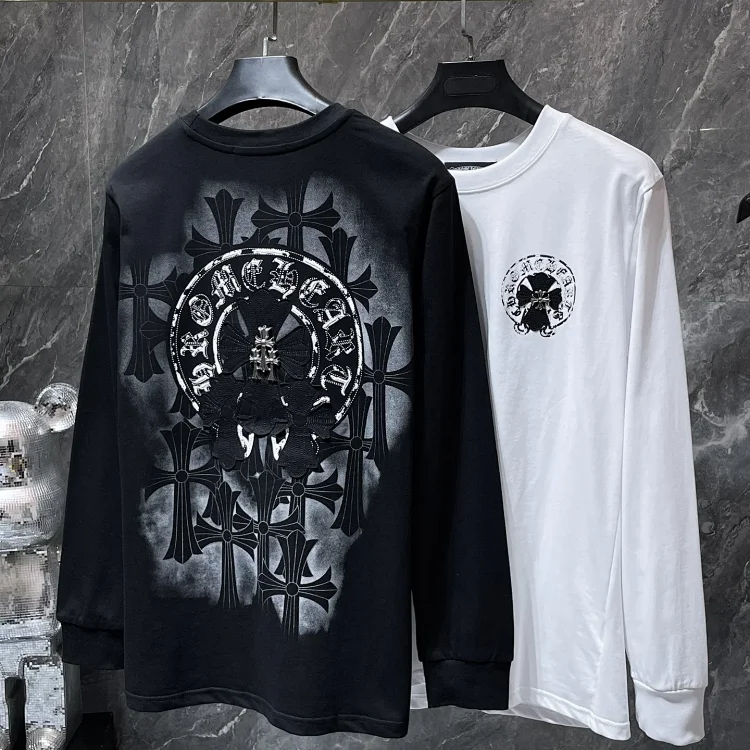 Chrome Hearts Cross Logo LS Tees