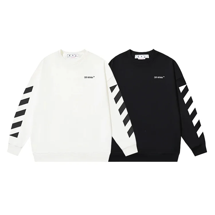 Off-White Diagonal Stripe Hoodies