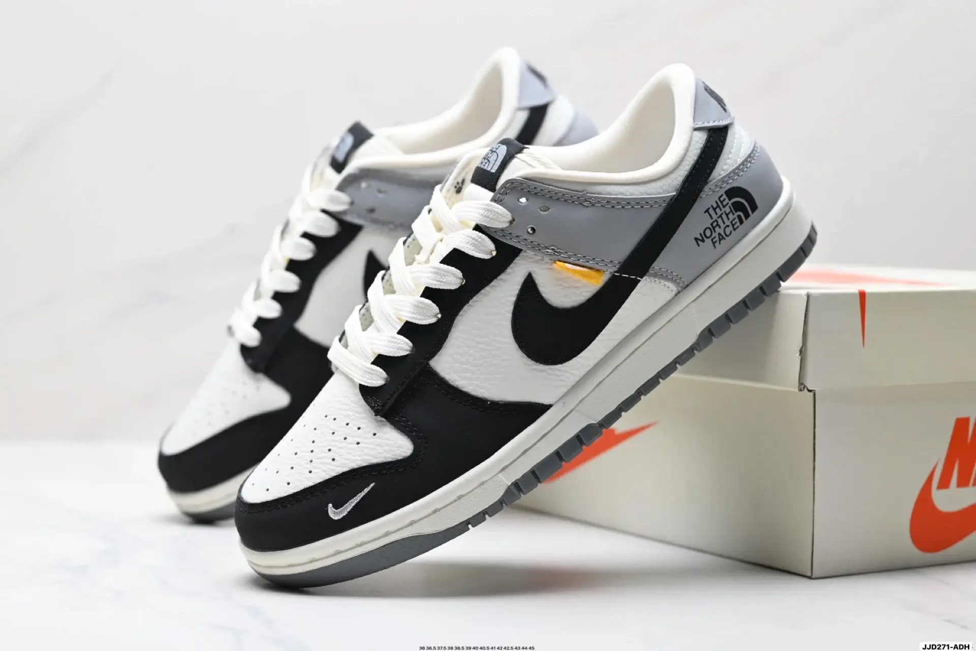 Nike x TNF Dunk Low Black/White/Gray