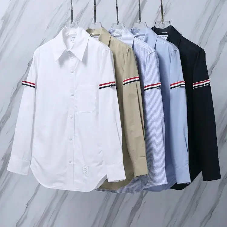 Thom Browne Striped Long Sleeve Shirts