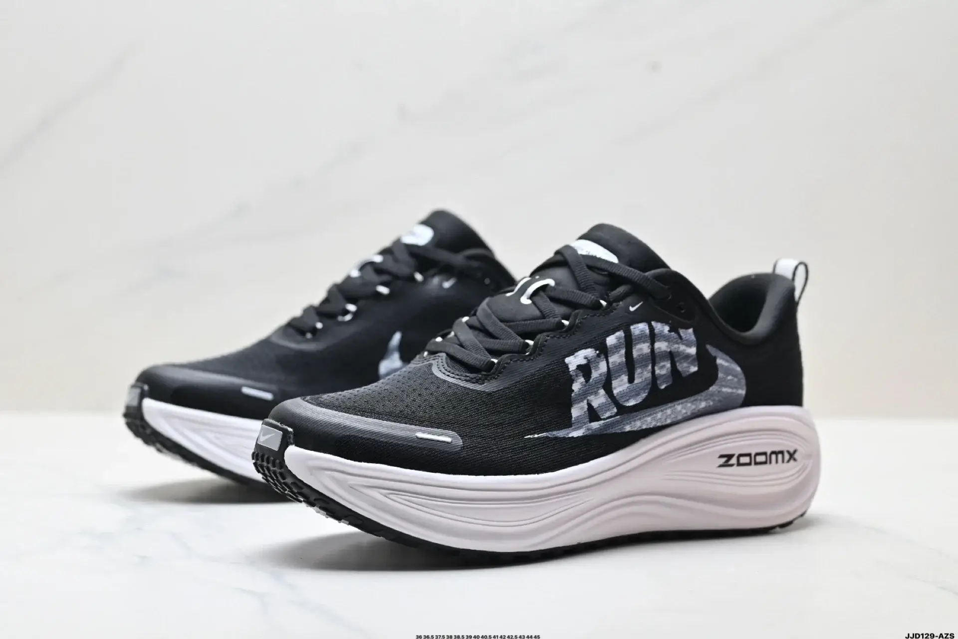 Nike ZoomX "RUN" Black Running Shoes