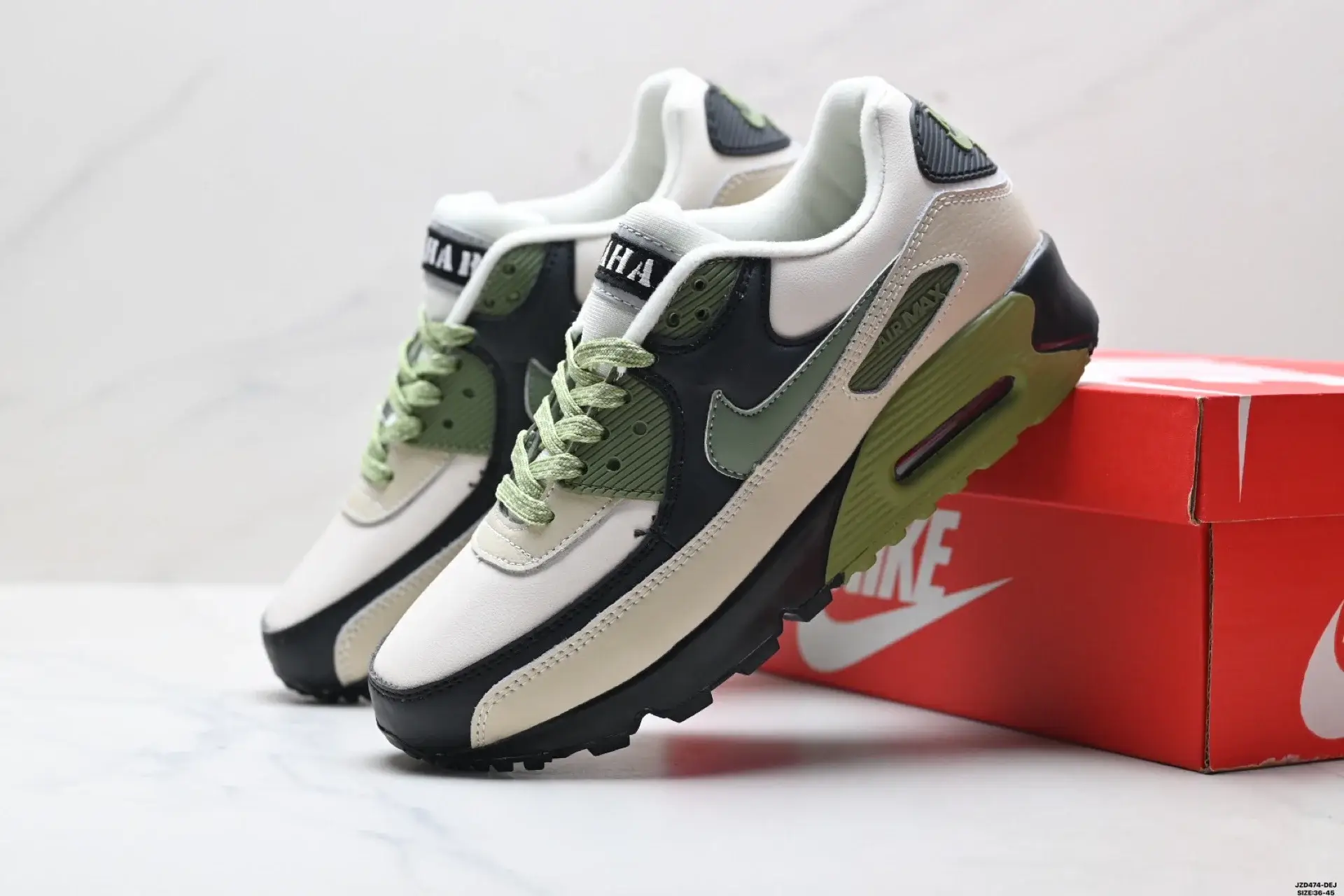 Nike Air Max 90 (White/Green/Black)