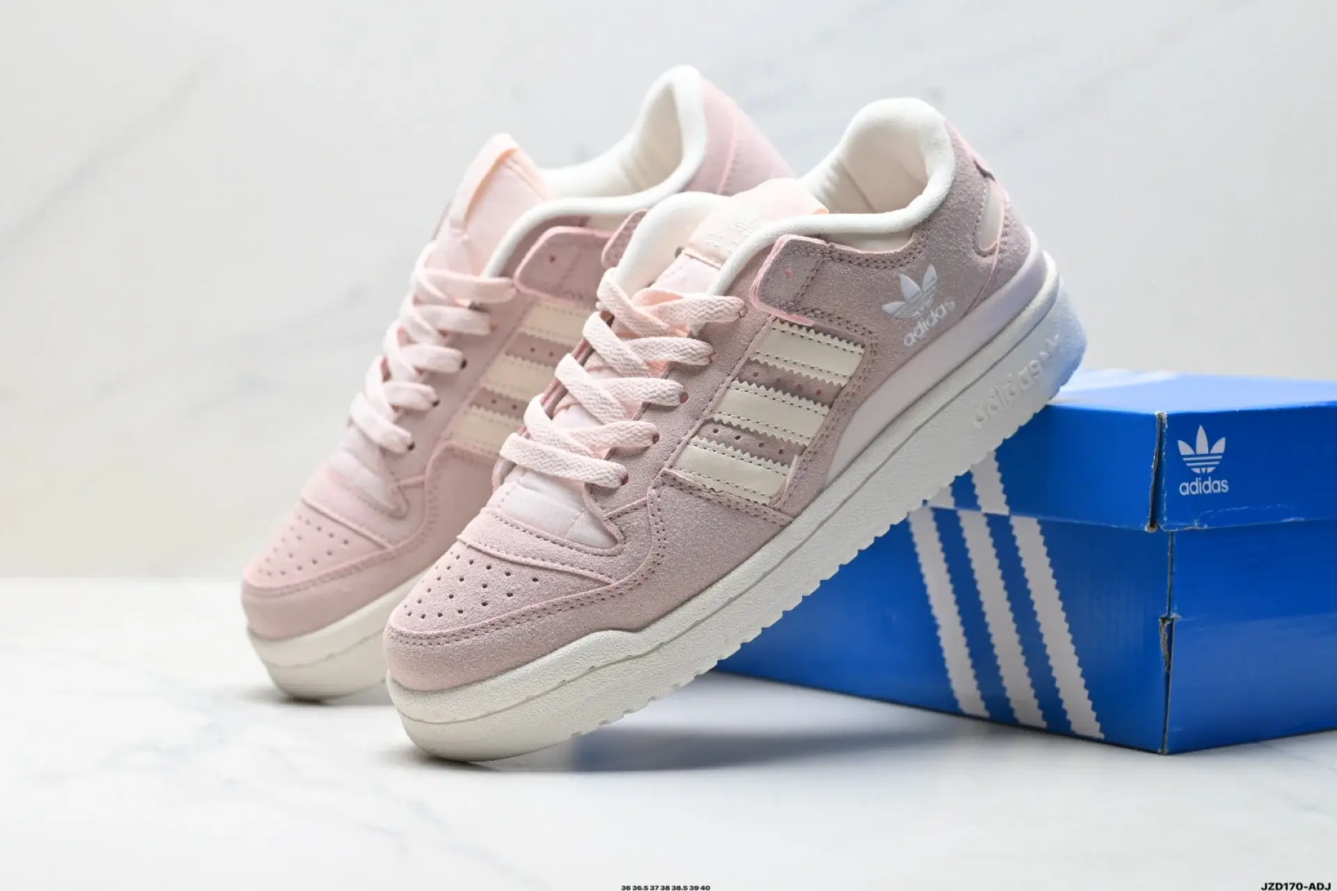 adidas Pink Suede Low-Top Sneakers