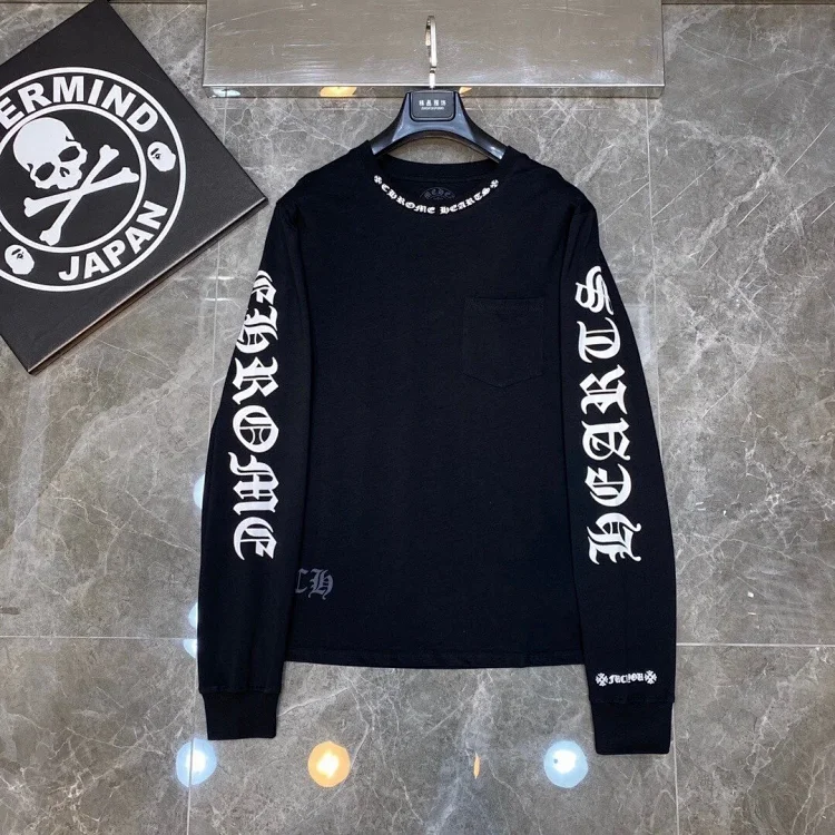 Chrome Hearts Gothic Print Long Sleeve Tee
