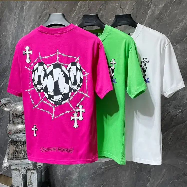 Chrome Hearts Cartoon Cross Barbed Wire Tee