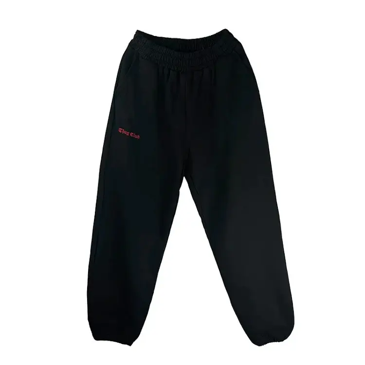 Thug Club Black Joggers with Red Logo