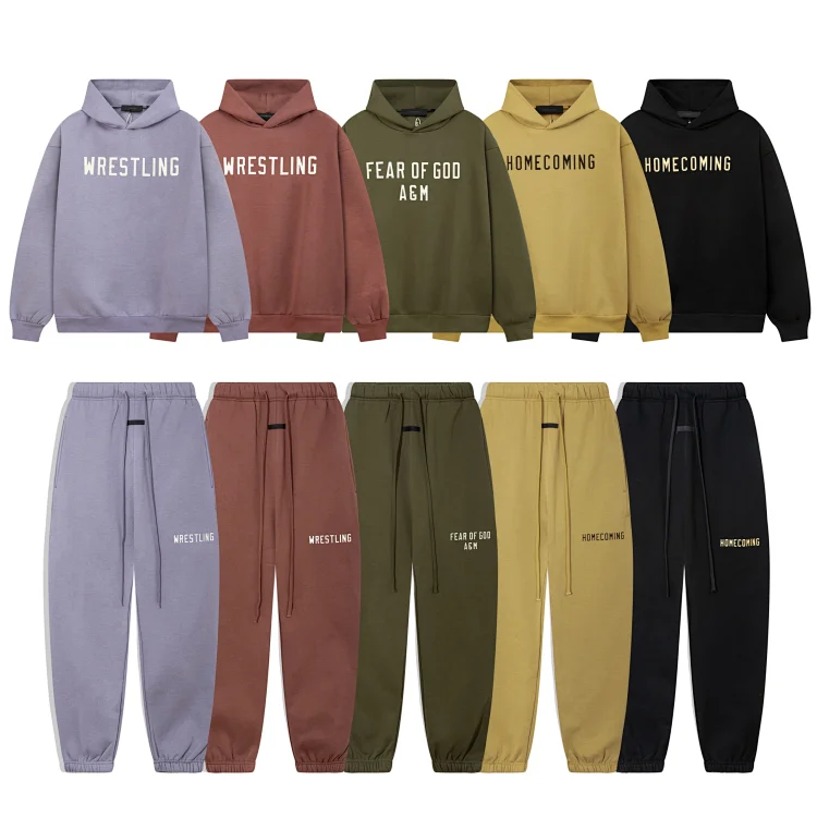 FEAR OF GOD Graphic Hoodie & Jogger Set