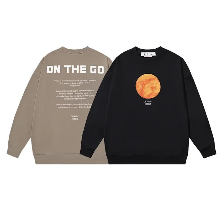 OFF-WHITE Hoodies: Orange Planet "ON THE GO"