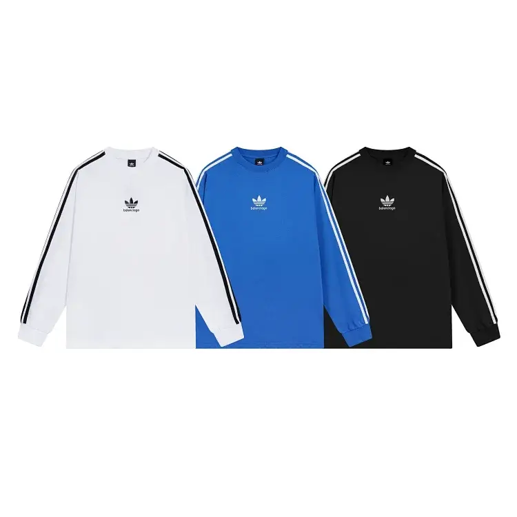 adidas White/Blue/Black Trefoil Jersey