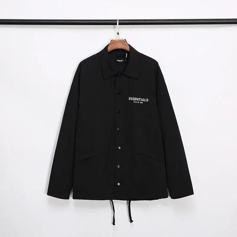 ESSENTIALS Black Coach Jacket